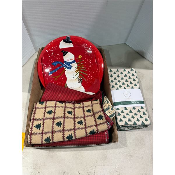 Napkins and plates