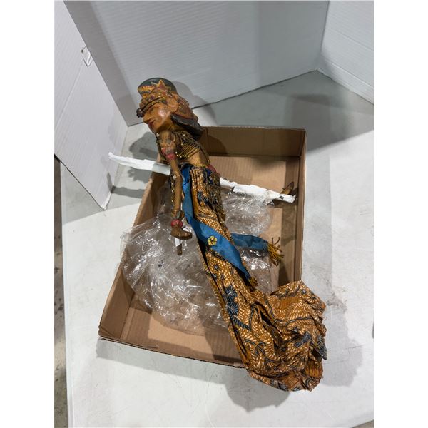 vintage Wayang Golek rod puppet from Indonesia.