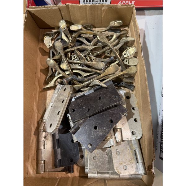 Hinges and drawer pulls