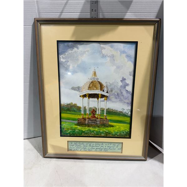 The toffee fountain set up in Victoria BC in 1874