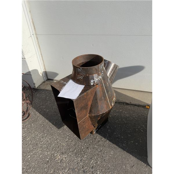 Rocket stove/fire pit thick steel 3 x 16