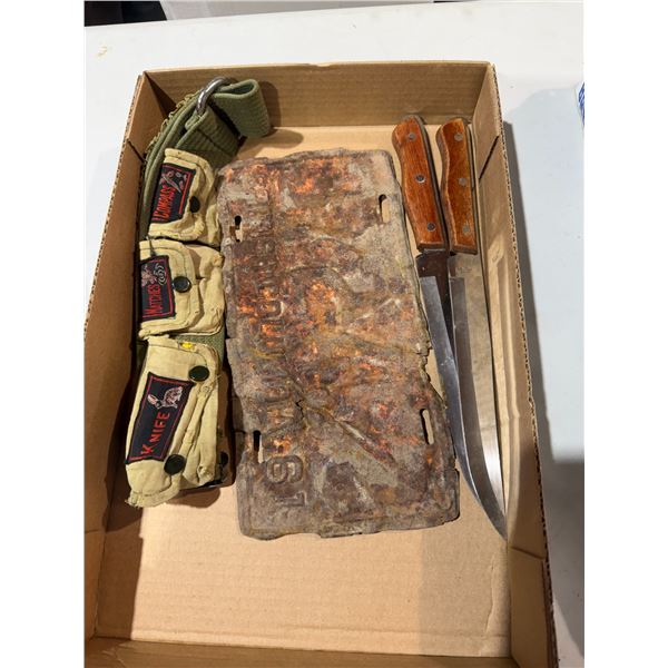 Knives and other items