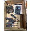 Image 1 : Calculator and screwdrivers