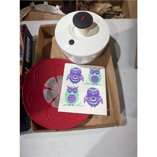 Salad spinner and another kitchen related items