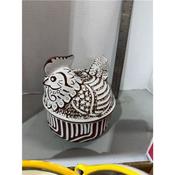Rooster lid container