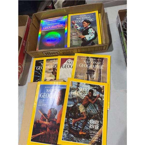 National Geographic magazines