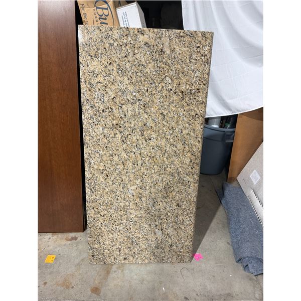 Very heavy countertop measures 52 1/4" x 25" and one and a4 inches deep