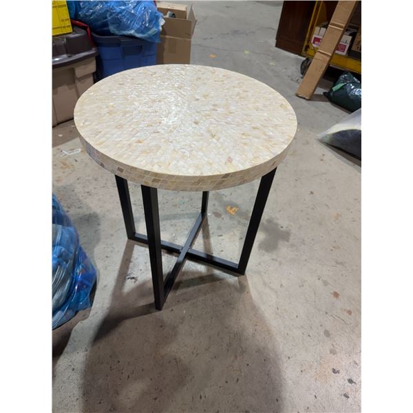 Accent table measures 20" x 24"