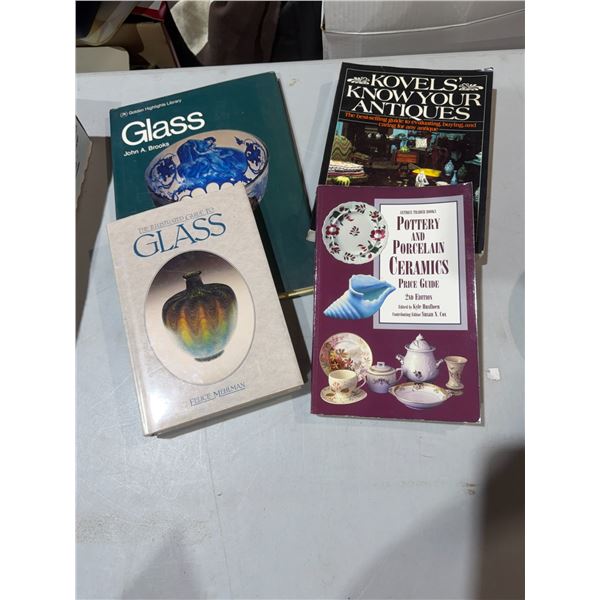Antique pottery and glass books