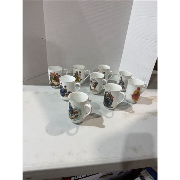 Norman Rockwell mugs