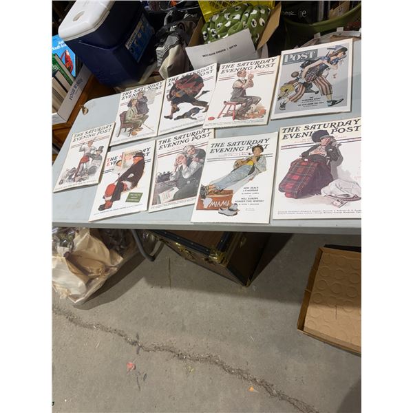 Saturday evening post Norman Rockwell collectible advertisements