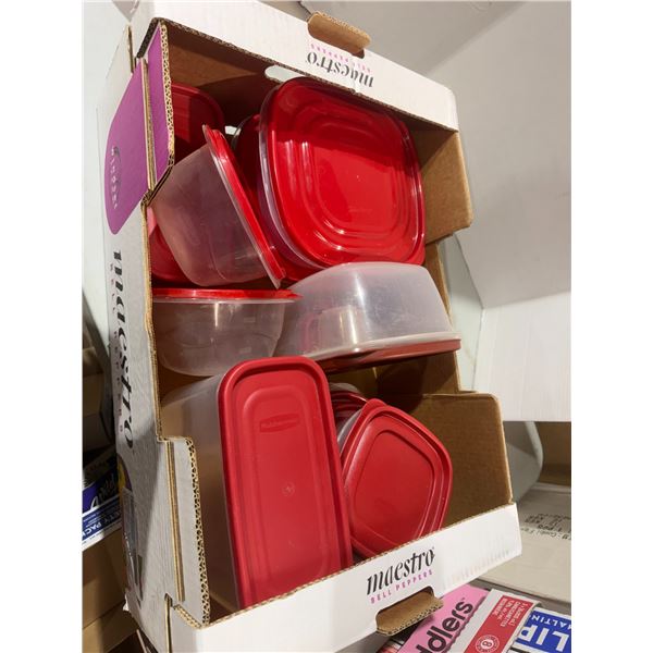 Rubbermaid reusable container containers