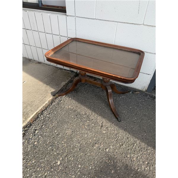 Antique Coffee Table measures 28" x 18 1/2" x 17 1/2" tall tall