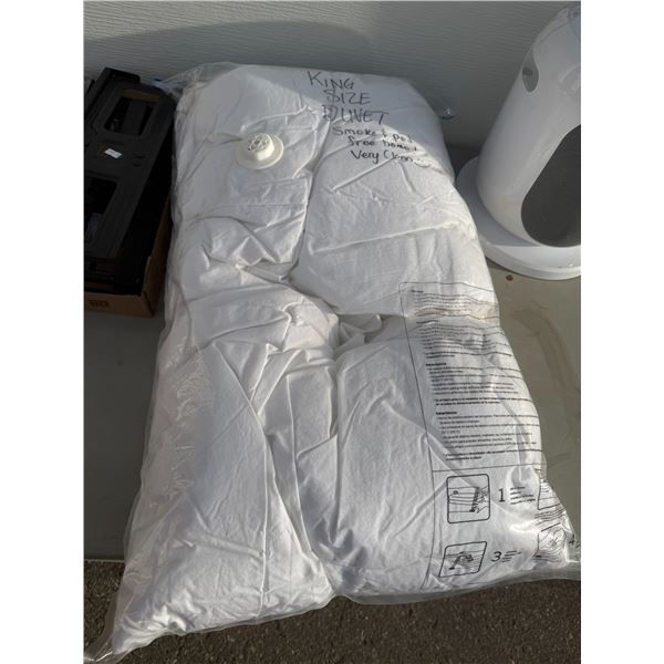 King size duvet, smoke, and pet free home