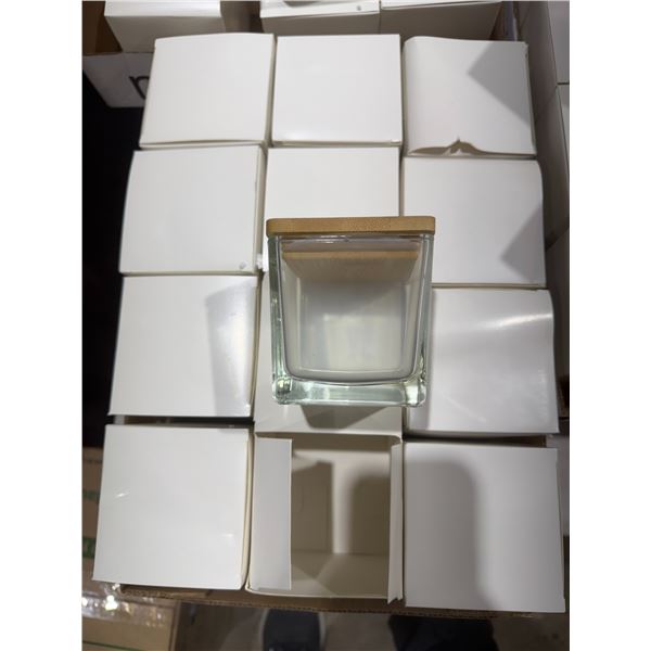 Lidded  glass containers