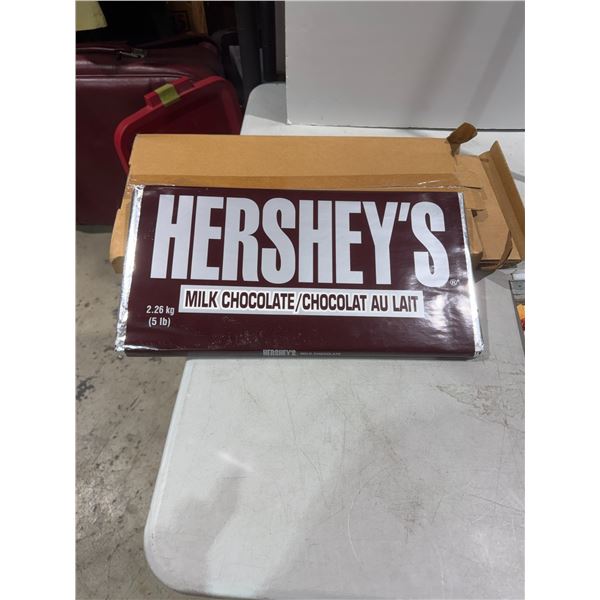 Hershey's milk chocolate 5 pound chocolate bar out of an estate