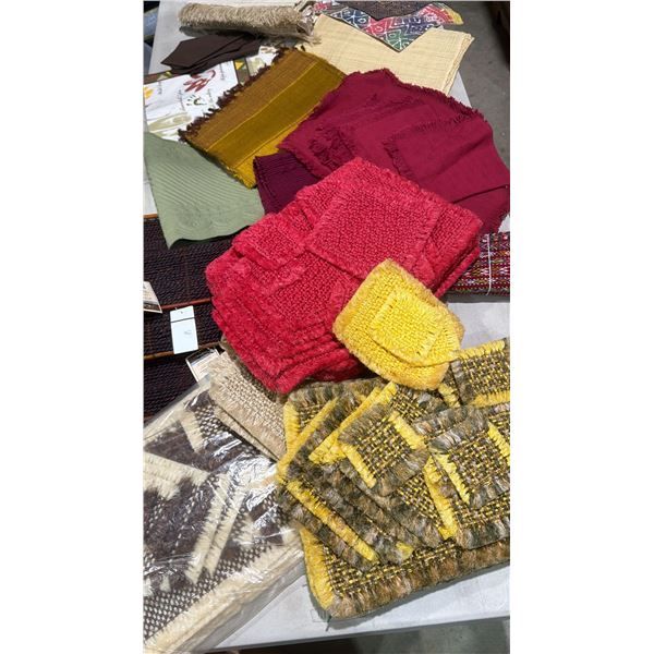 Vintage placemats and napkins, etc.