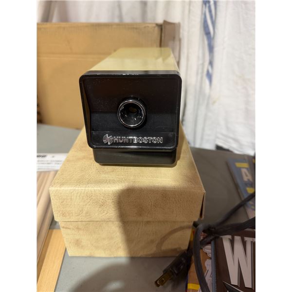 Hunter Boston, electric pencil sharpener