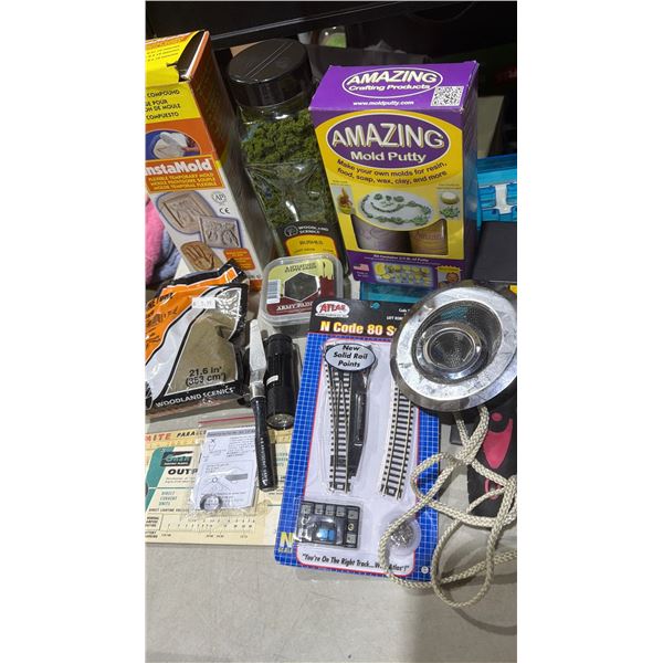 Assorted crafting and hobby items