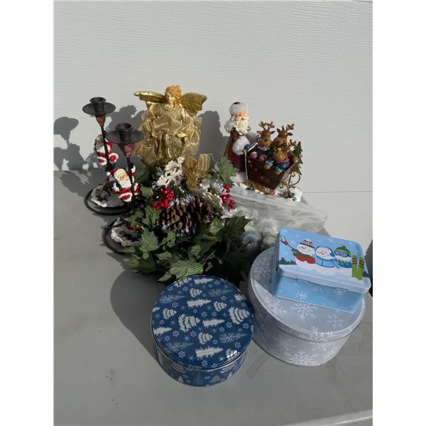 Assorted Christmas decor