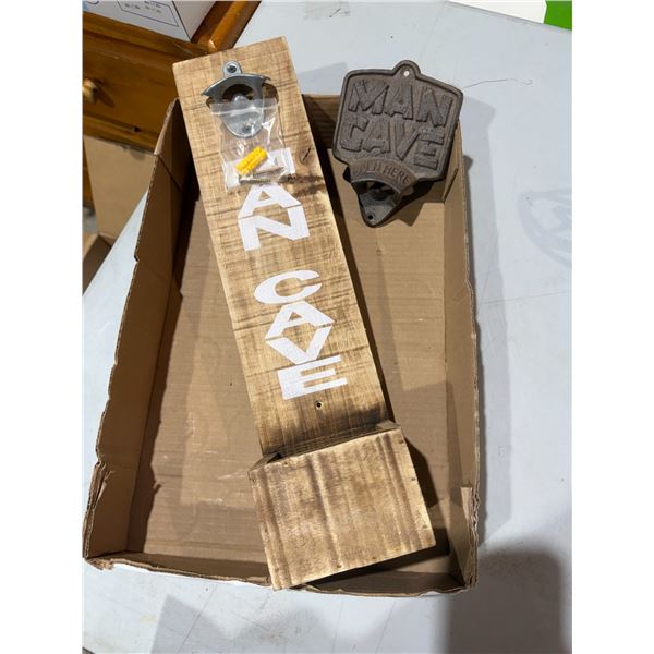 Man cave bottle openers