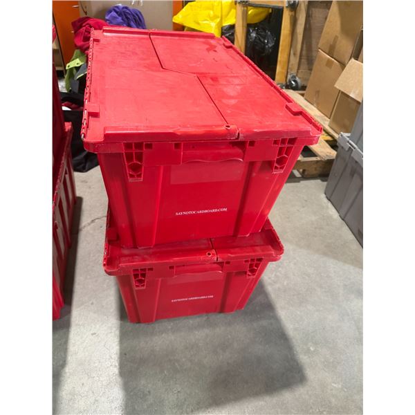 2 red bins
