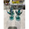 Image 1 : Hand painted wine glasses