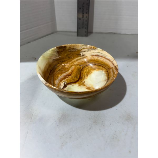 banded onyx stone bowl