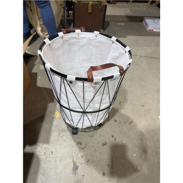 Laundry basket on wheels