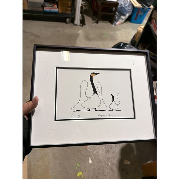 Benjamin Chee Chee learning artwork 13 and three-quarter inches by 10 and three-quarter inches