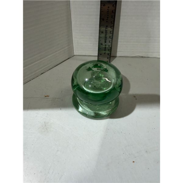 Glass insulator paperweight