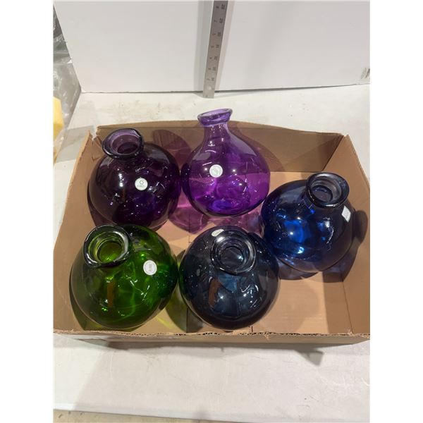 Colored vases