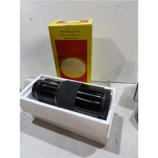 Camera lens made in Japan