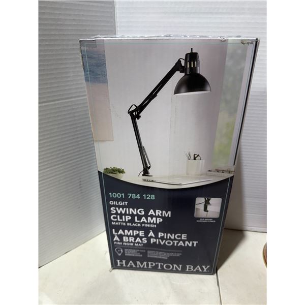 Hampton Bay swing arm clip lamp light