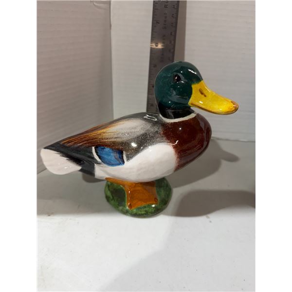 Pottery duck figure made in Italy