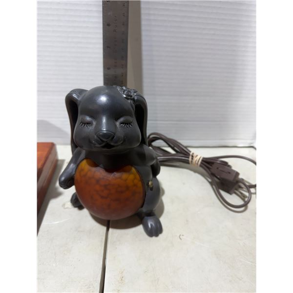 Vintage bunny night, light lamp