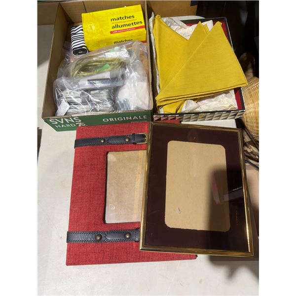 Mattresses, napkins, frames, and other items