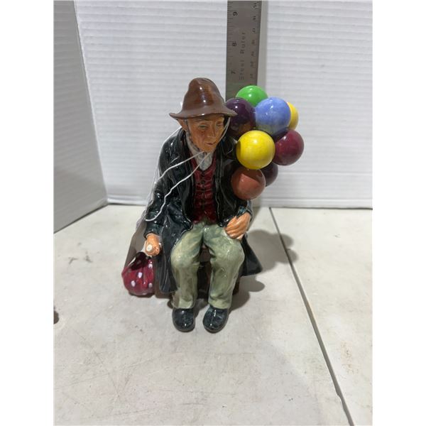 Royal Dalton rare edition, blue balloon man 1940s