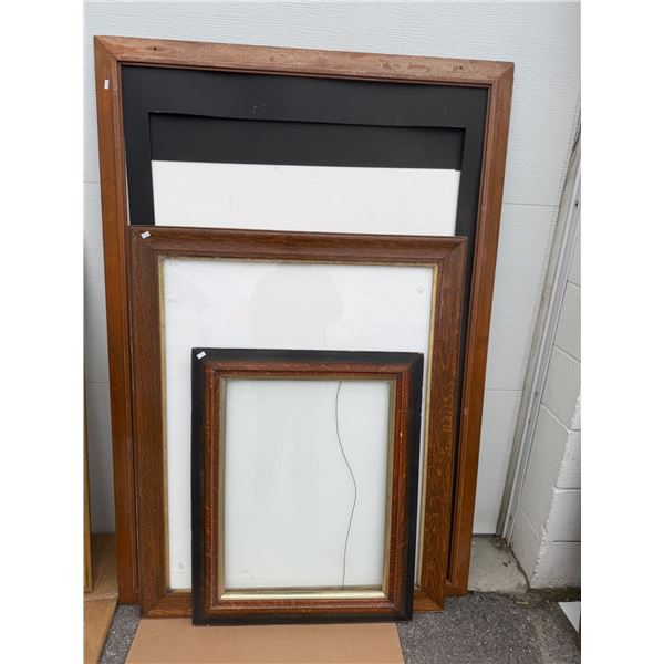 Three large frames assorted size