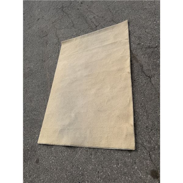 Area carpet measures 70" x 48"