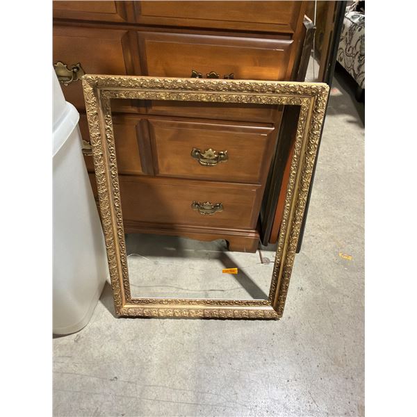 Ornate frame measures 22 1/2" x 30"
