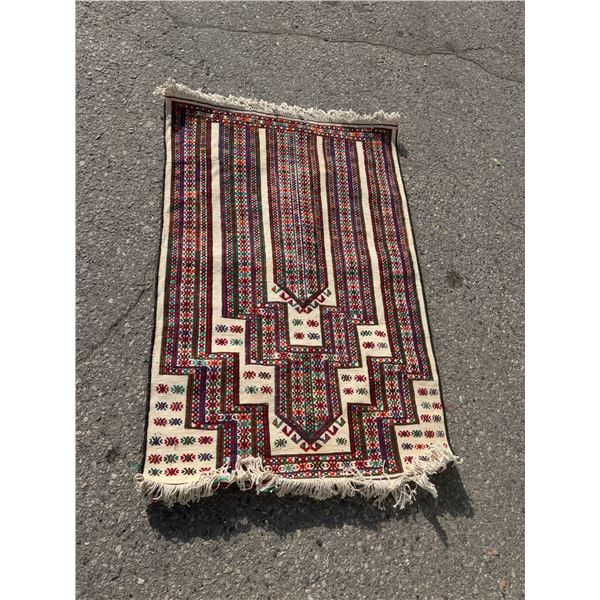 handmade Afghan Baluch wool prayer rug. Measure 46" x 36"