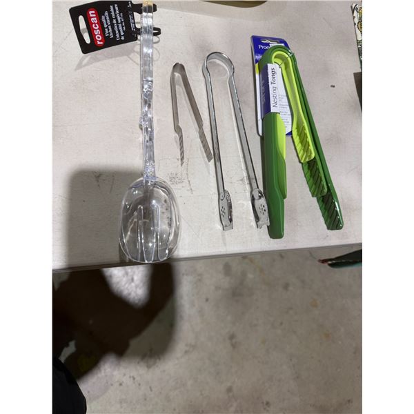 Assorted tongs