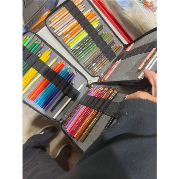 Assorted pencil crayons