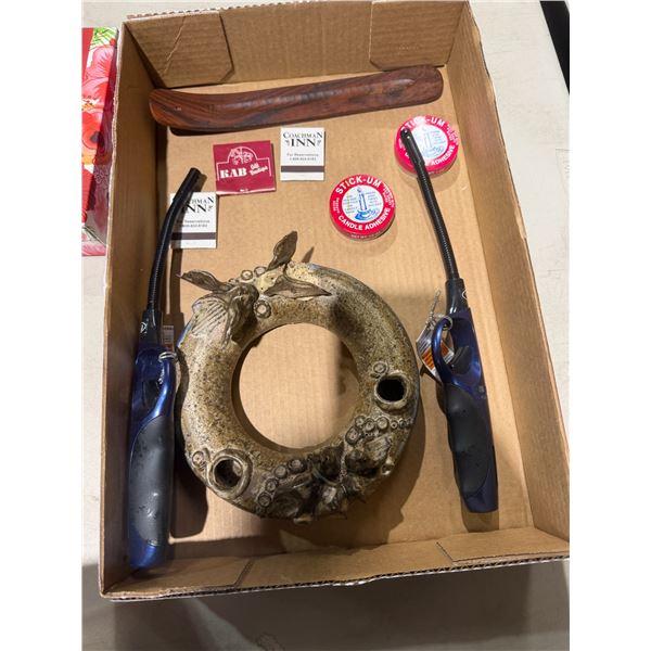 Matches, instant holder candle holder, and lighters and candle adhesive