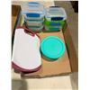 Image 1 : Reusable container, containers, and cutting board