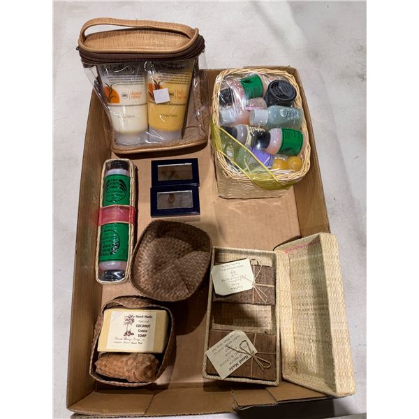 Soaps and health and beauty items