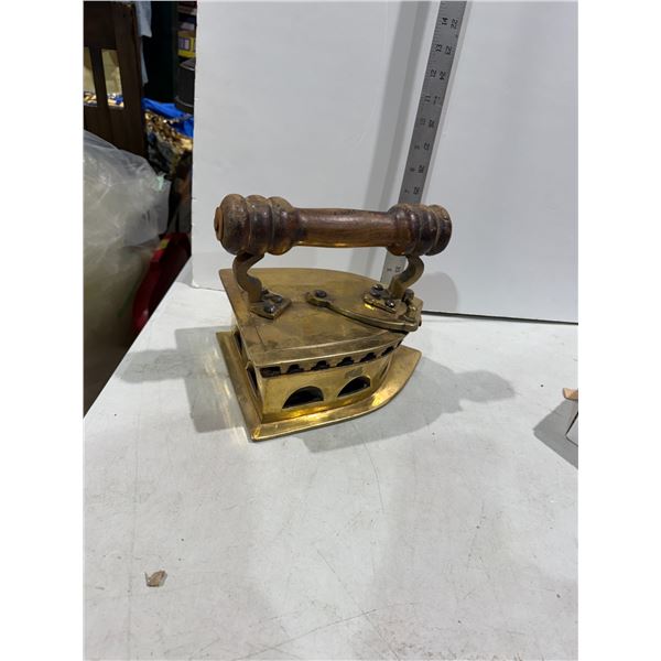 Vintage Heavy Brass Coal Iron Gargatti and Sons Belgium