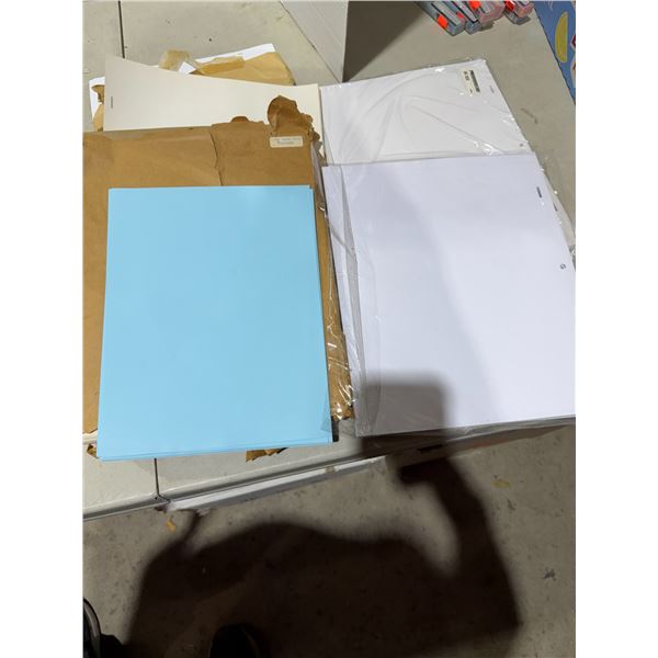 Assorted art paper