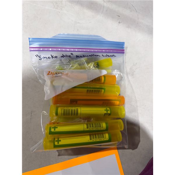Smoke able medication tubes